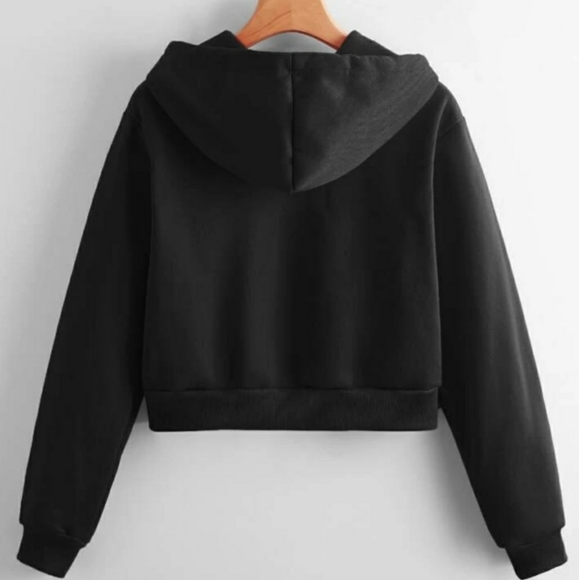 Brand New Never Worn Crop Top Hoodie. - Picture 2 of 4